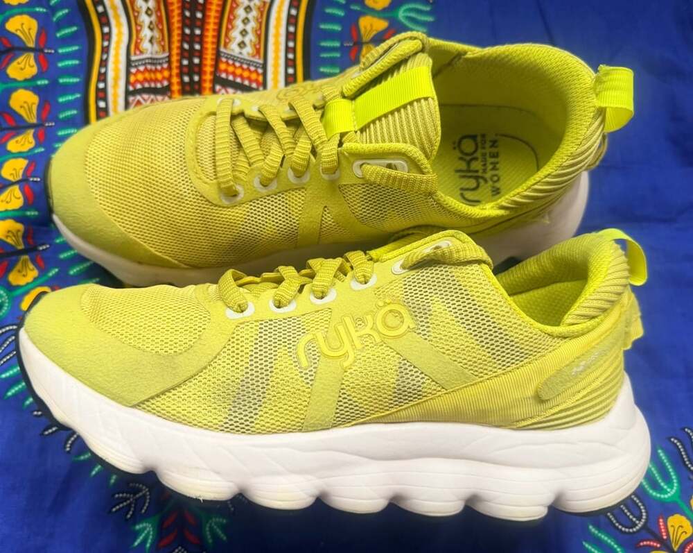 Ryka Podflow Walking Sneaker Yellow